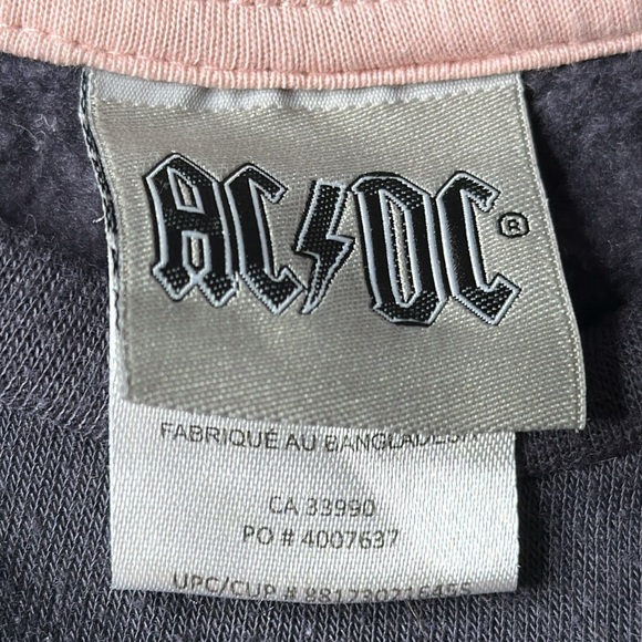 2T AC⚡️DC 2022 gray sweatshirt with silver sequins, boy or girl - Picture 4 of 7